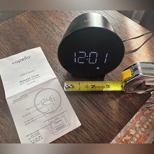 SALE 2/$20 🤩 Capello Round Digital Alarm Clock – LED Display – Snooze & Dimming